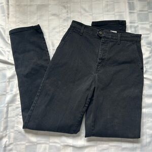 Denver Hayes Vintage Flat Front Tall Slim Fit Black Denim Jeans